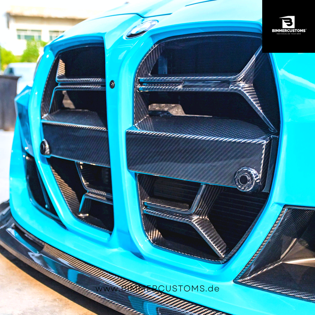 BIMMERCUSTOMS CARBON NIEREN CSL STYLE FRONTGRILL PASSEND FÜR BMW M3 M4 G80 G82 G83 - Image 1