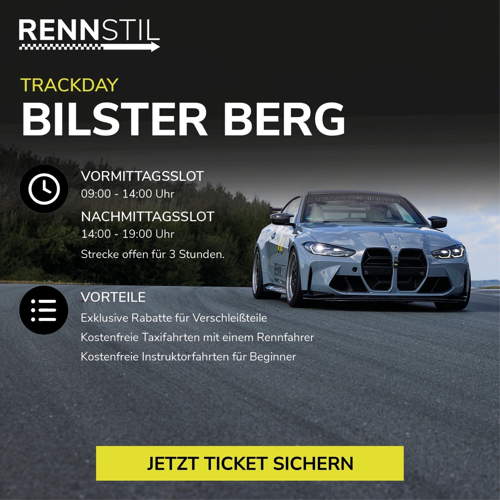 RENNSTIL Trackday 25. August 2026